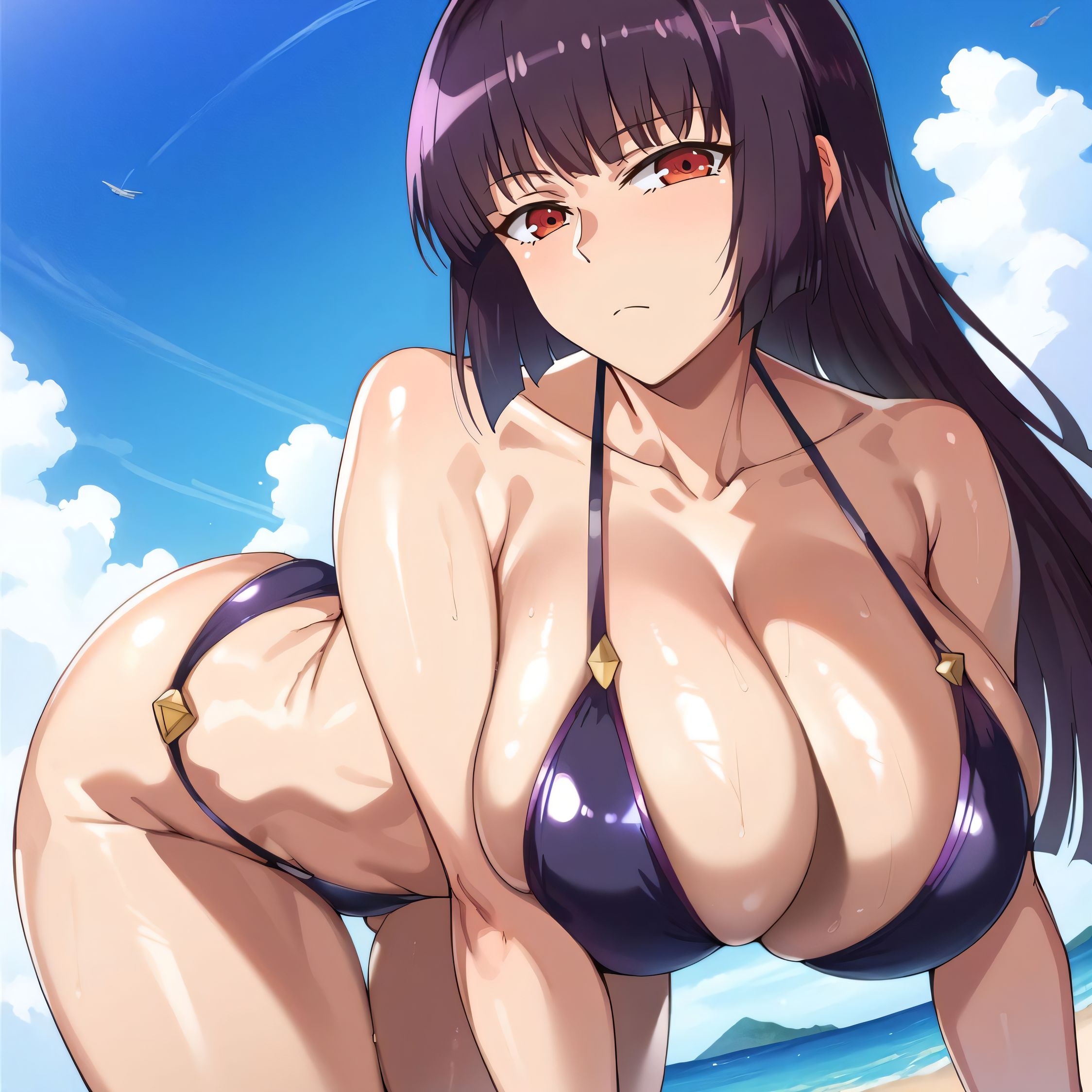 1girls, ai generated, all fours, alternate breast size, ass, ass focus, big breasts, bikini, blowjob, breasts, busty, cowgirl position, cum, cum in mouth, cum in pussy, cum inside, curvaceous, curvy, curvy body, curvy female, curvy figure, doggy style, fellatio, female, from behind position, huge breasts, irrumatio, large breasts, missionary position, nipples, please don't bully me, nagatoro, president (nagatoro), pussy, pussy focus, reverse cowgirl position, sana sunomiya, solo, spooning, spread legs, sweat, sweating, sweaty, sweaty body, sweaty breasts, swimwear, thick thighs, thighs, voluptuous