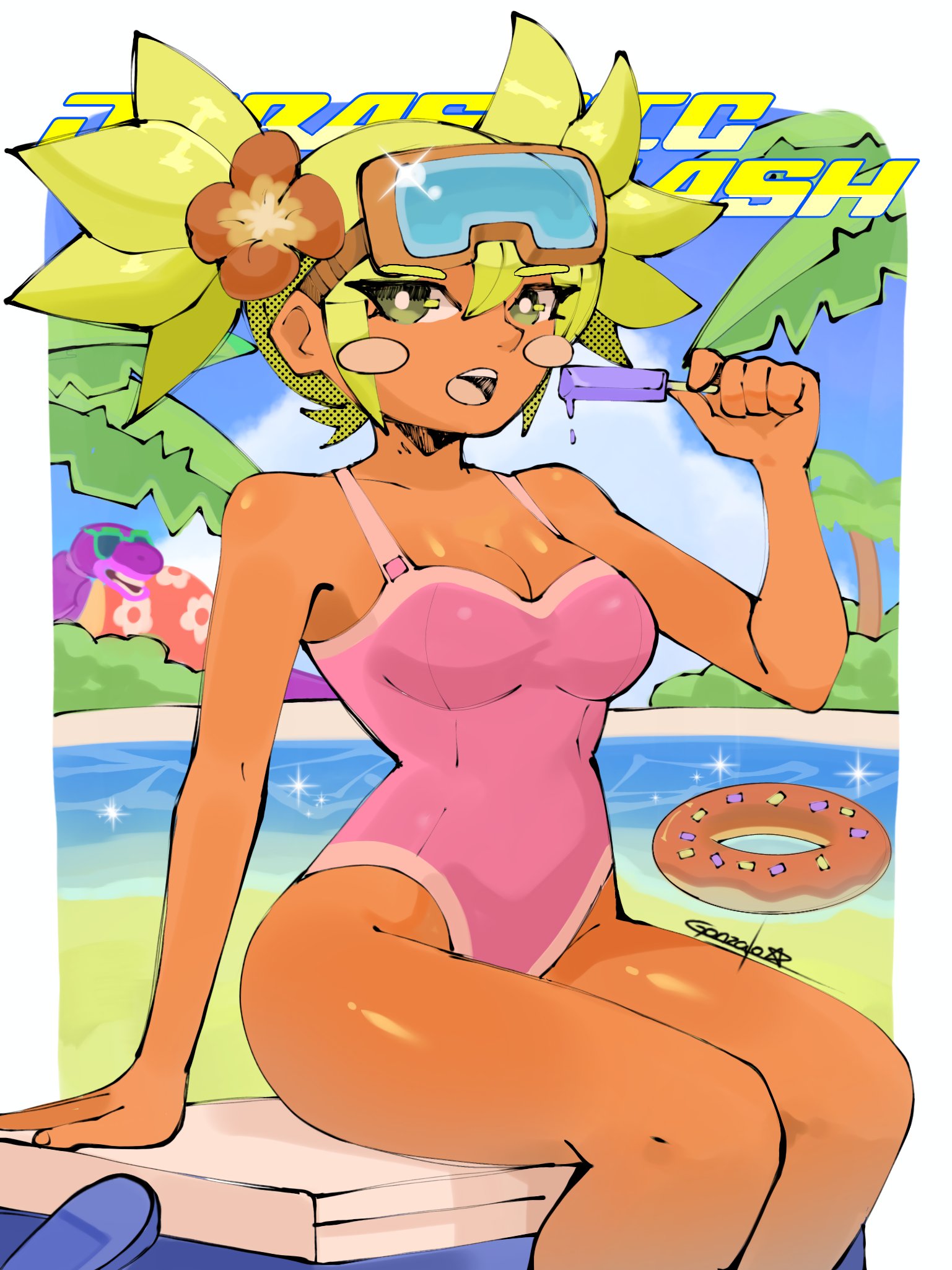 1girls, 2024, bikini, brawl stars, breasts, female, mandy (brawl stars), supercell