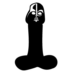 black_and_white darth_vader dick gay limited_color male male_only mask masked penis star_wars tagme