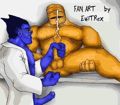 2boys anal anal_fingering anthro beast_(x-men) ben_grimm eviltrex fantastic_four furry gay hank_mccoy male male_only marvel multiple_males tagme the_thing_(marvel) x-men yaoi