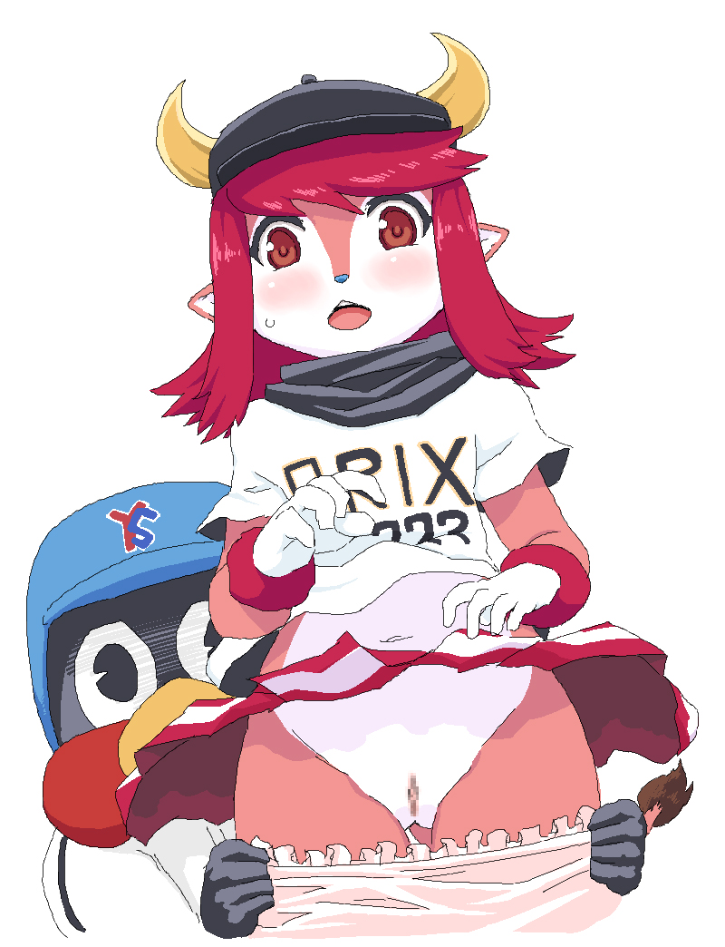 baseball bovine buffalo_bell furry mascot orix_buffaloes pink_fur pussy red_eyes