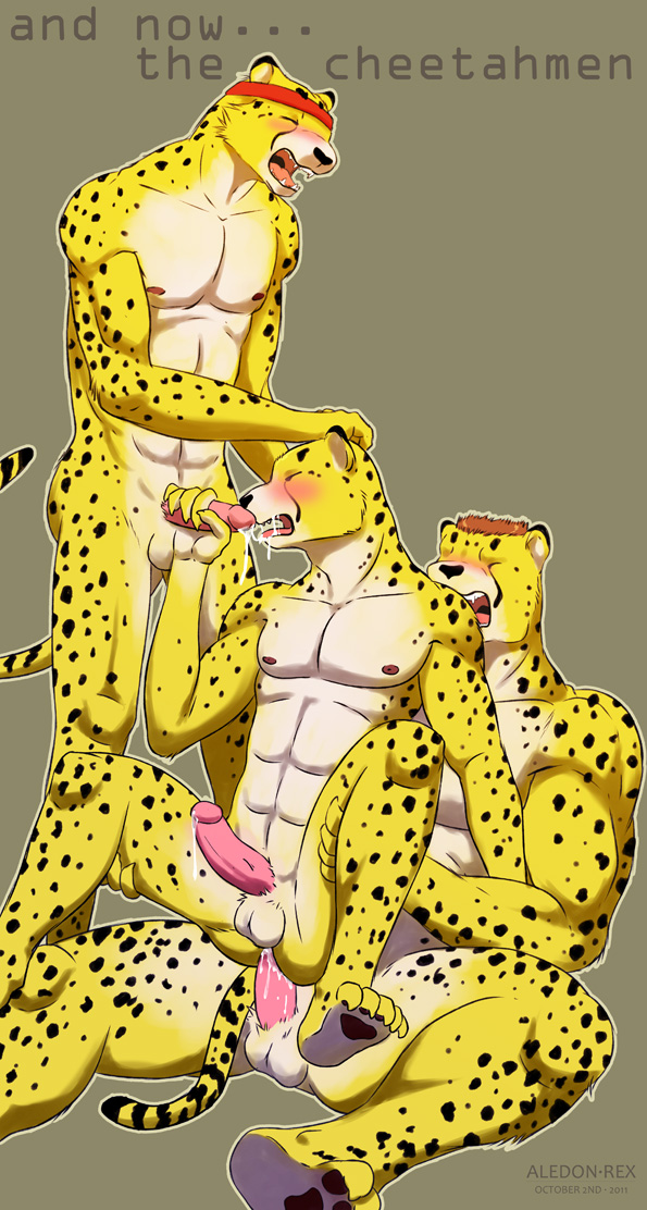 aledonrex apollo_(cheetahmen) aries_(cheetahmen) cheetahmen gay hercules_(cheetahmen) male male_only yaoi