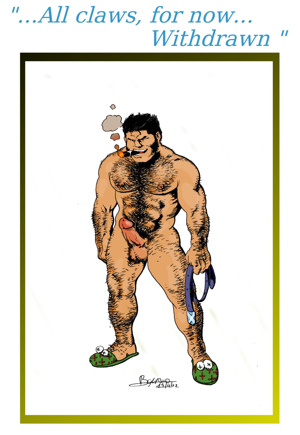 1boy 2002 bruno_b james_howlett male male_only marvel marvel_comics mutant solo wolverine_(x-men) x-men yaoi