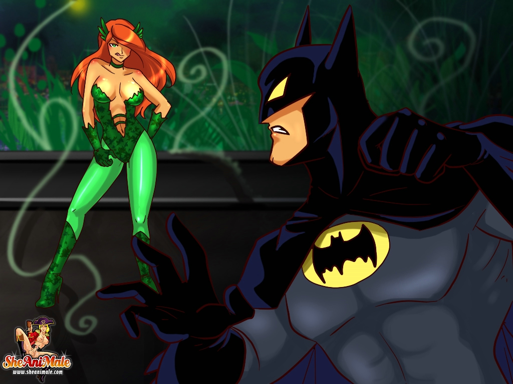 batman dc futa_with_male futanari intersex poison_ivy sheanimale