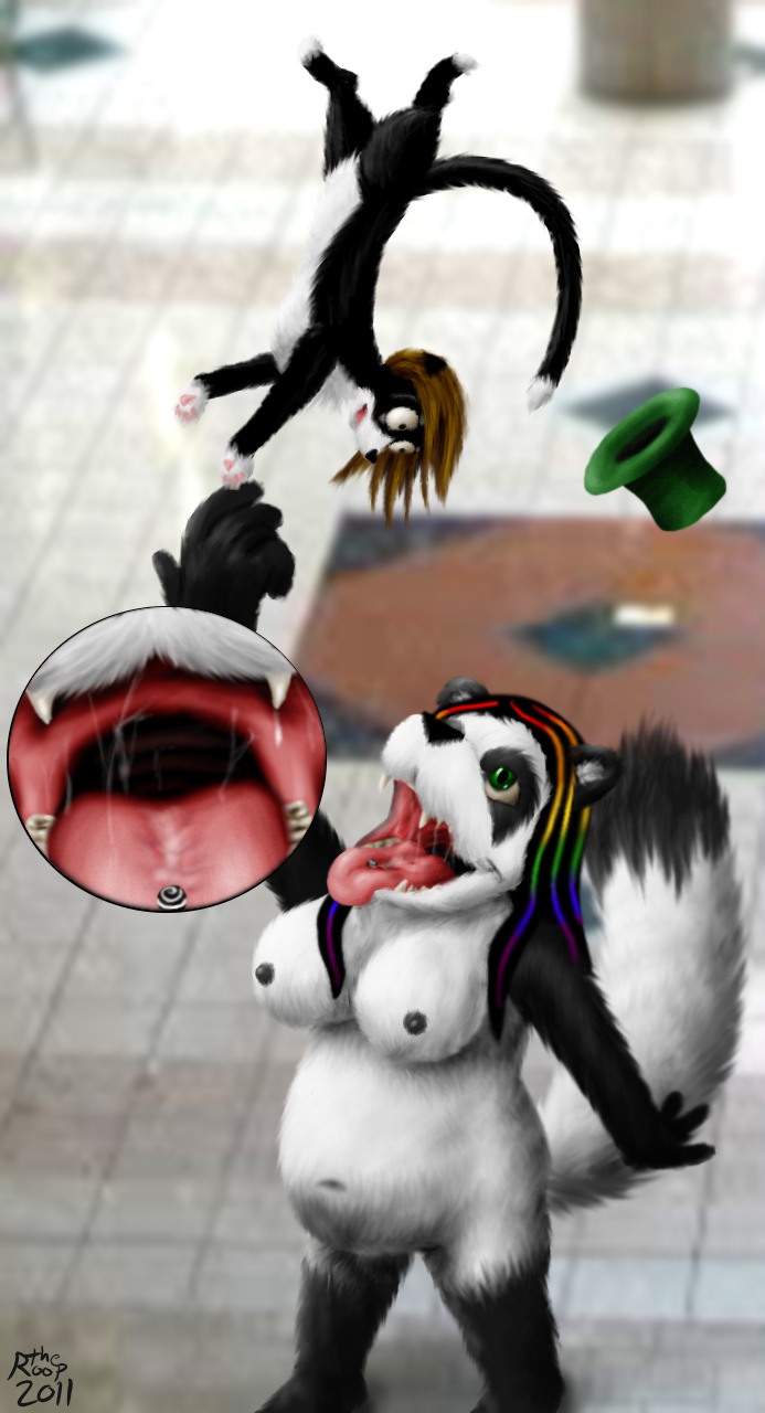 anthro breasts chubby feline feral mawshot panda prisma prismalin size_difference the_roop tombeckett vore