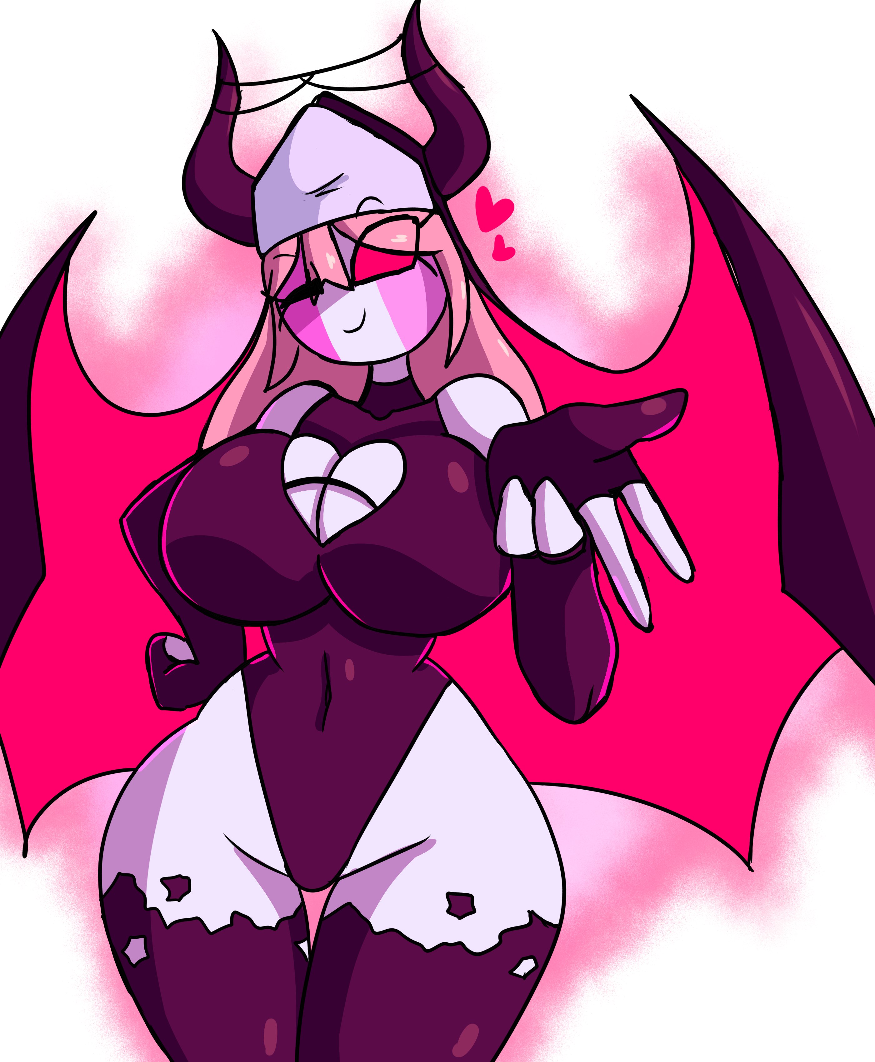 1girls, big breasts, breasts, demon, female, female only, friday night funkin, friday night funkin mod, full comfort, looking at viewer, mid fight masses, sarvente (demon form), sarvente (dokki.doodlez), sarvente (friday night funkin), succubus, tagme, thick thighs