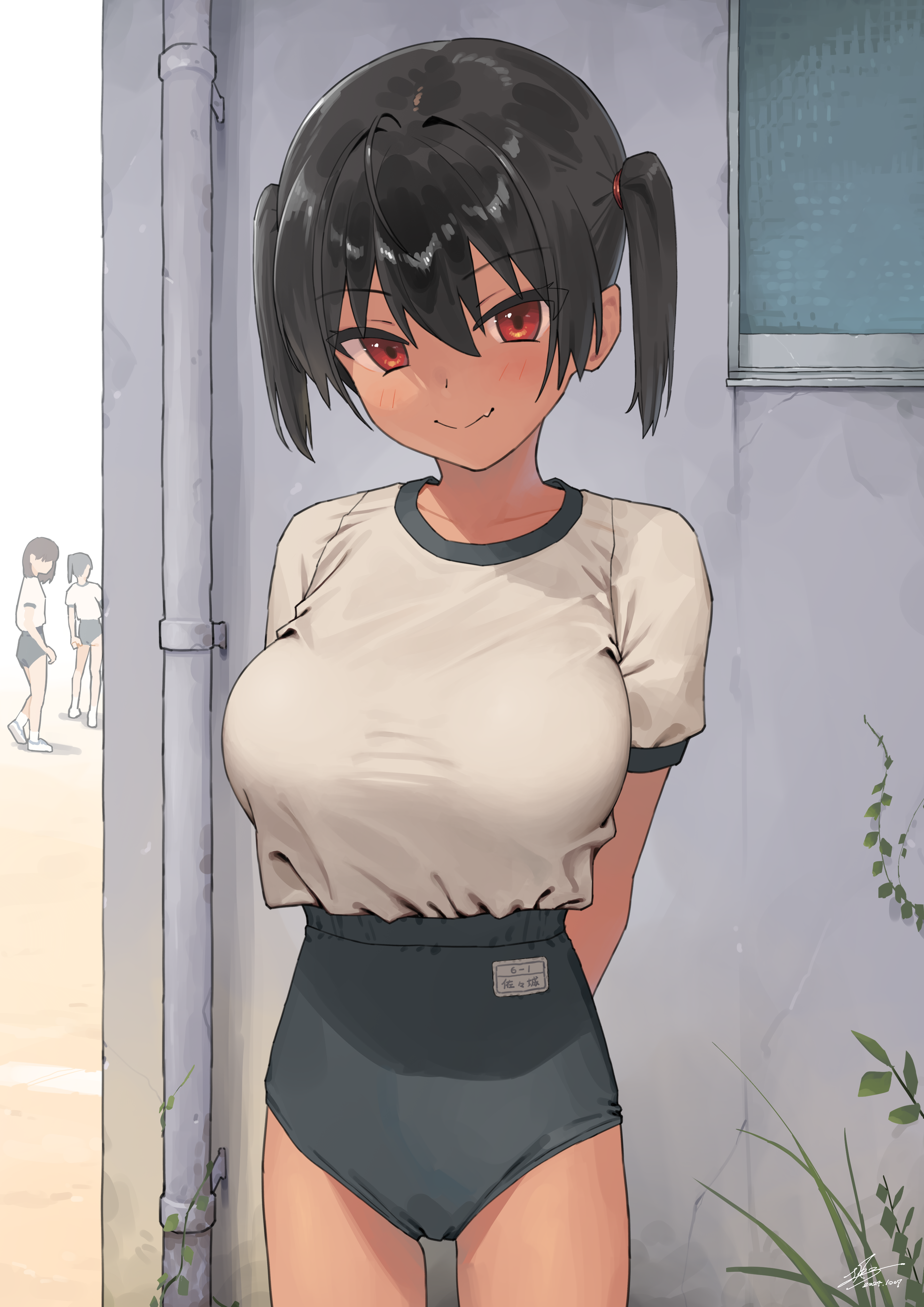 big breasts, breasts, curvaceous, curvy, curvy female, female, female focus, female only, gaki kyonyuu, huge breasts, kaedeko (kaedelic), kanna sasaki (kaedeko), large breasts