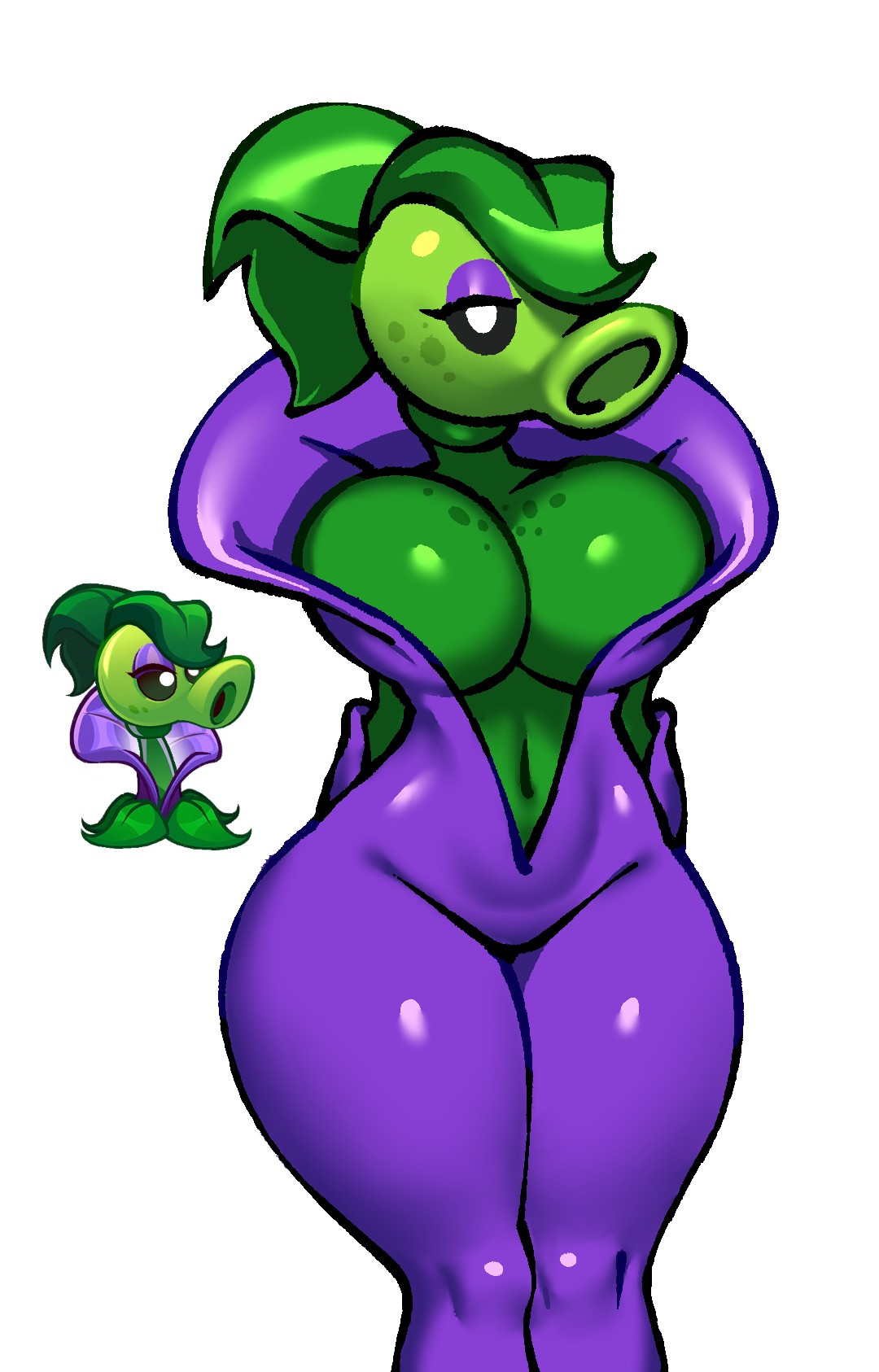 Echo Pea (Pvz) Rule 34 Image