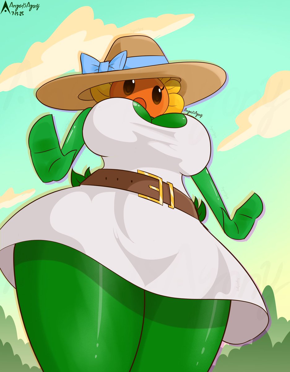 1girls, angelsagony, anthro, anthrofied, ass, breasts, female, flora fauna, plant, plant girl, plant humanoid, plantie, plants vs zombies, plants vs. zombies, popcap games, pussy, sunflower (pvz)