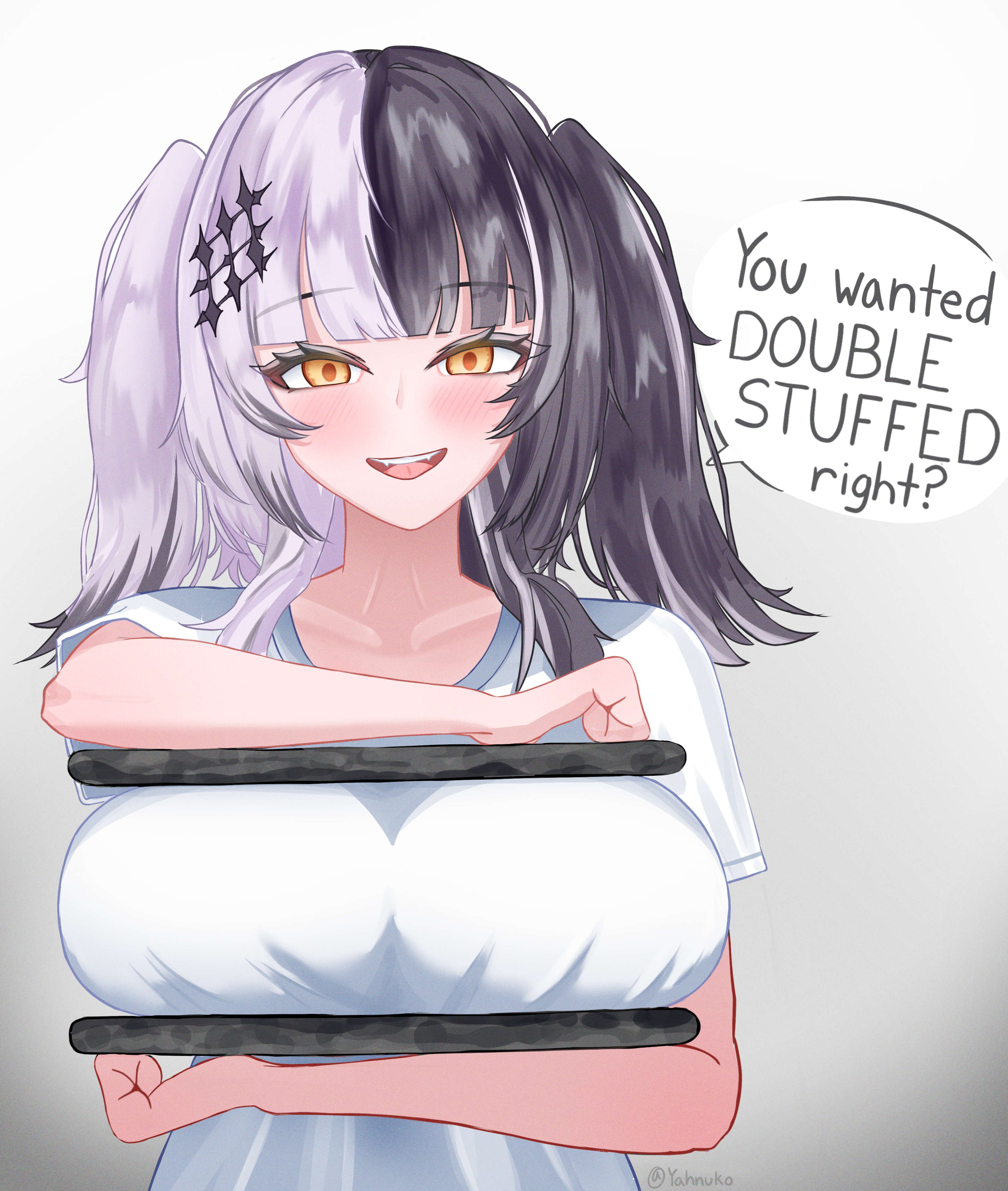 2025, big breasts, breasts, female, hololive, hololive english, hololive english -advent-, huge breasts, oreo, shioreos (meme), shiori novella, tagme, virtual youtuber, vtuber, yahnuko