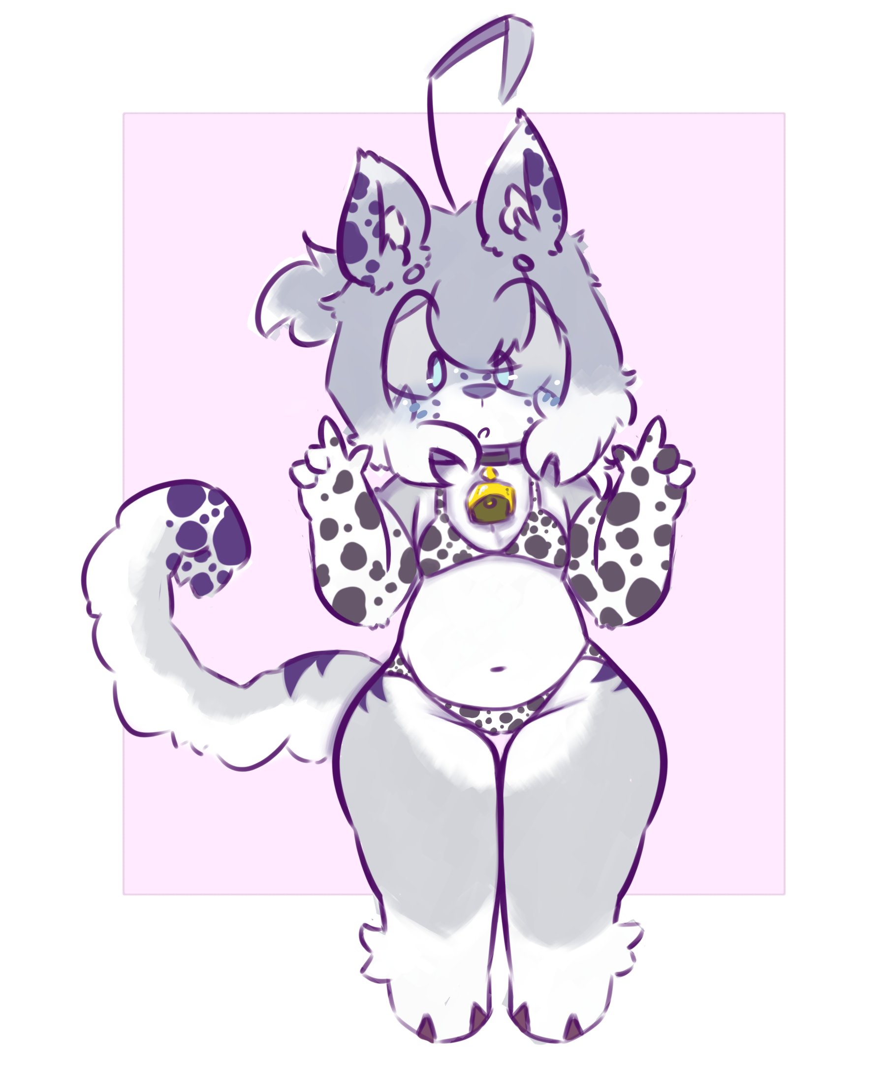 1girls, anthro, anthro female, anthro only, anthro solo, big ass, big butt, big ears, bikini, bikini bottom, bikini top, blue eyes, blue hair, blush, breasts, cow bikini, cow print, cub, female, female cub, female only, fluffy, fluffy tail, fur, furry, furry ears, furry female, furry only, furry tail, grey fur, grey skin, hips, kuki lupkun, small breasts, solo, solo anthro, solo female, thick thighs, thighs, url, white body, white fur, wide hips, young, young anthro, young female