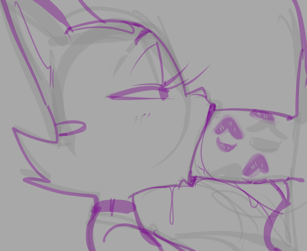 1boy, 1boy1girl, 1girls, 2025, anthro, anthro penetrated, balls, bedroom eyes, big breasts, big ears, big eyes, big penis, blowjob, blush, blush lines, bodily fluids, breasts, cheek tuft, choker, dbaru, digital drawing (artwork), digital media (artwork), domestic cat, dripping, duo, eyelashes, faceless character, faceless male, facial markings, facial tuft, felid, feline, felis, fellatio, female, female penetrated, fran (litterbox comics), fur, fur tuft, furry, genitals, guide lines, half-closed eyes, head markings, huge cock, iris, jewelry, kiss mark, kiss mark on penis, lipstick, litterbox comics, long eyelashes, looking at another, looking at partner, makeup, male, male penetrating, male penetrating female, male/female, mammal, markings, mature, mature anthro, mature female, mature woman, milf, mommy, monochrome, narrowed eyes, necklace, no pupils, open mouth, oral, oral penetration, penetration, penile, penis, pointy ears, prick ears, purple and grey, saliva, saliva drip, saliva on chin, saliva on penis, saliva string, seductive, sex, side view, sketch, snout, standing, straight, straight sex, striped body, striped face, striped fur, stripes, tabby cat, thick penis, tuft, webcomic