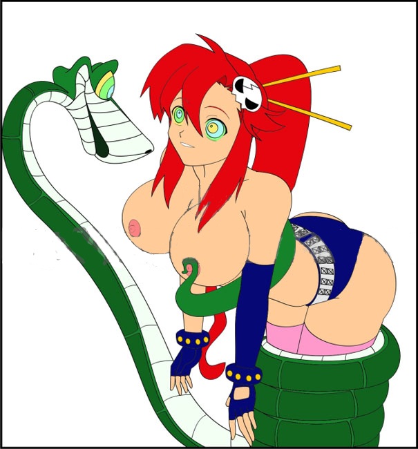 crossover disney eastern_and_western_character hypnosis jimryu kaa kaa_eyes mind_control nipples restrained tengen_toppa_gurren_lagann the_jungle_book yoko_littner