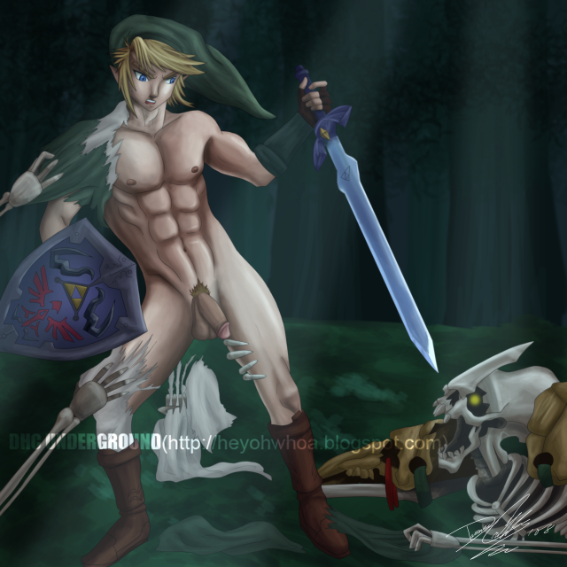 2008 abs biceps heyohwhoa link link_(twilight_princess) male male_only muscles pecs stalfos the_legend_of_zelda twilight_princess uncensored yaoi