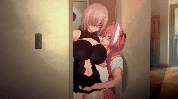 1boy, 1girls, ass, astolfo (fate), cheating, clothed, clothed sex, cucked by femboy, cuckold, fate (series), female, femboy, femboy on female, finger fuck, fingering, hongcha03, koikatsu, male, mash kyrielight, netorare, ntr, nude, nude female, nude male, sex, straight