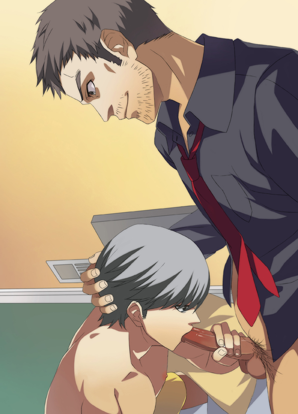 dojima_ryotaro hata_ichi megami_tensei narukami_yu persona persona_4 tagme yaoi