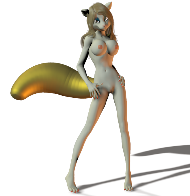 animaniacs anthro breasts color female female_only feral front_view fur minerva_mink mink nipples solo standing tagme unrealfox vulva