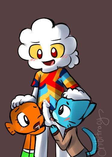 cartoon_network chibitracy cub cub_and_adult darwin_watterson gumball_watterson mr._small the_amazing_world_of_gumball young