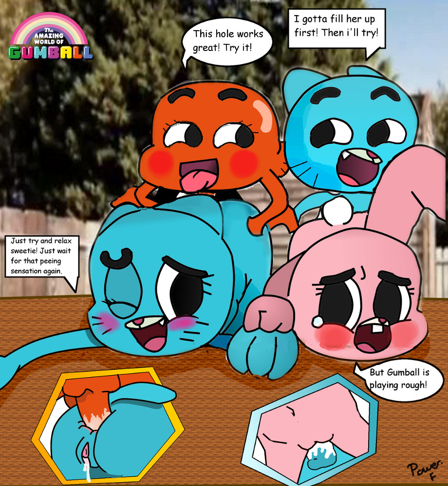 2boys 2girls anais_watterson anal anal_sex blue_body blue_fur brother_and_sister cartoon_network creampie cum cum_in_pussy darwin_watterson feline fish gumball_watterson incest mother_and_child mother_and_daughter mother_and_son nicole_watterson orange_body pink_body pink_fur power_force rabbit straight_hair the_amazing_world_of_gumball young