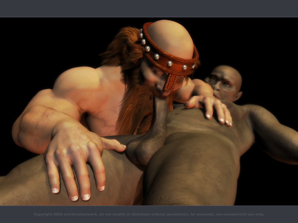 3d beard corwyn dwarf dwarf_male facial_hair gay humanoid_on_humanoid humanoid_penetrated humanoid_penetrating humanoid_penetrating_humanoid light-skinned_male light_skin male male/male male_only on_side oral oral_penetration oral_sex orc orc_male penis_in_mouth