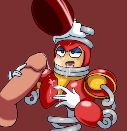 mega_man mega_man(classic) mega_man_7 mizugami_(artist) spring_man_(mega_man) tagme