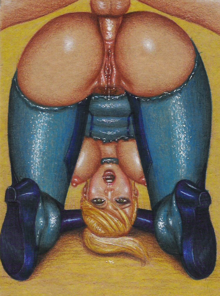 all fours, anal, areolae, ass, balls, blonde hair, blue gloves, bodysuit, breasts, breasts out, bulldog position, doggy style, edithemad, erect nipples, exposed breasts, female, from above, from behind, gloves, green eyes, high heels, human, large breasts, legs, male, metroid, nintendo, nipples, open mouth, partial male, penis, perspective, ponytail, pubic hair, puffy nipples, pussy, pussy juice, pussy juice drip, samus aran, sex, shiny, shoes, simple background, skin tight, straight, testicles, thick thighs, thighs, tied hair, torn clothes, uncensored, upside-down, wet pussy, zero suit, zero suit samus