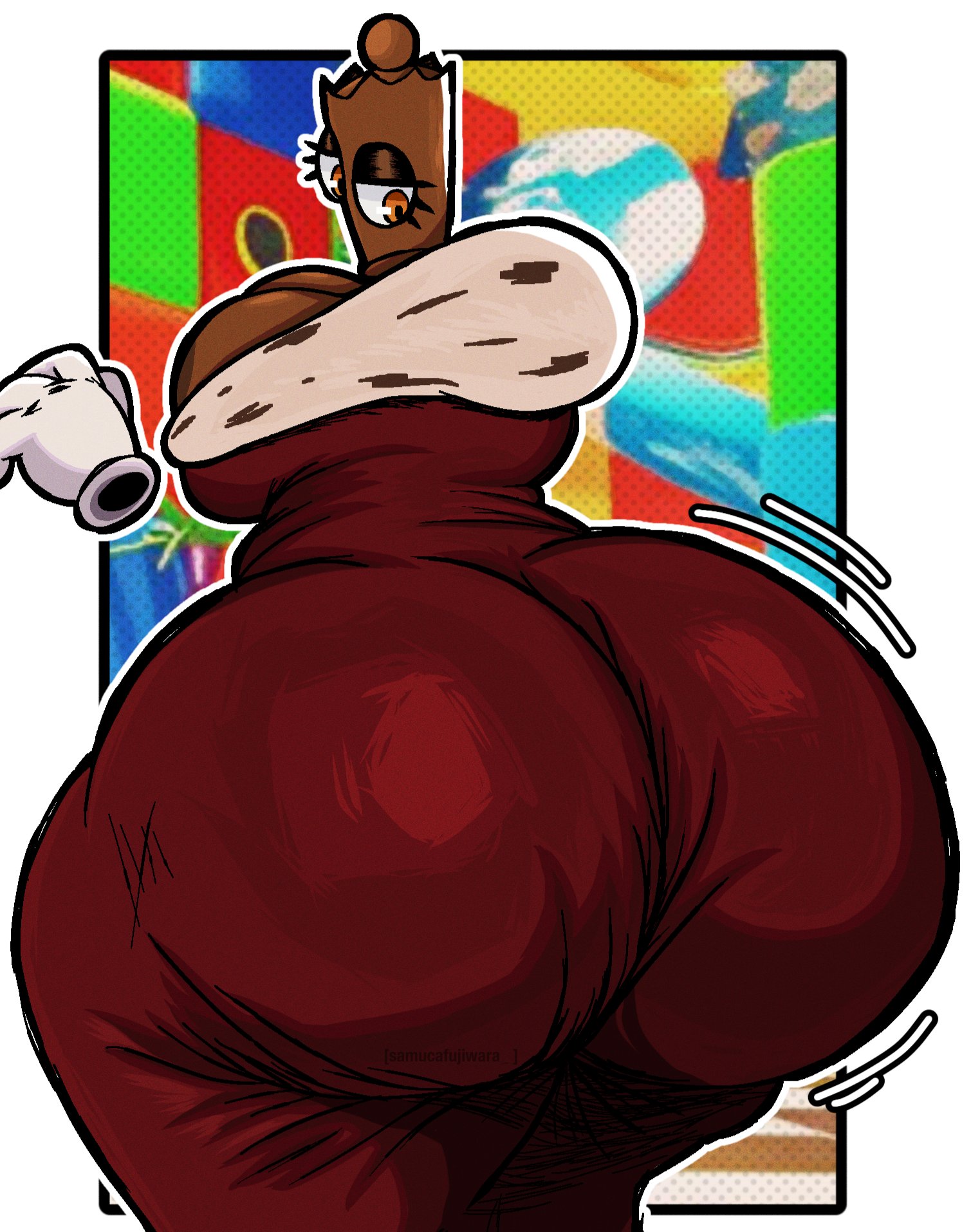 1girls, 2020s, 2026, 2d, 2d (artwork), 2d art, 2d artwork, ass, ass crack, ass focus, ass jiggle, ass jiggling, big ass, big boobs, big breasts, big butt, big hips, big thighs, big tits, boobs, breasts, bubble ass, bubble butt, butt, butt crack, butt focus, butt jiggle, butt jiggling, buttocks, chess piece, cleavage, cleavage overflow, clothed, clothed female, clothes, clothing, digital art, digital drawing, digital drawing (artwork), digital media, digital media (artwork), disembodied hand, eyebrows, eyelashes, eyes, fat ass, fat butt, fat thighs, female, female focus, female only, fully clothed, fully clothed female, gigantic ass, gigantic butt, gigantic hips, gigantic thighs, hips, huge ass, huge boobs, huge breasts, huge butt, huge hips, huge thighs, huge tits, humanoid, humanoid female, hyper, hyper ass, hyper butt, hyper hips, hyper thighs, jiggle, jiggling, jiggling ass, jiggling butt, large ass, large boobs, large breasts, large butt, large hips, large thighs, large tits, looking back, looking down, massive ass, massive butt, massive hips, massive thighs, motion, motion lines, motion outline, movement, movement lines, no mouth, orange eyes, queenie (the amazing digital circus), robe, robe only, samucafujiwara, solo, solo female, solo focus, tagme, the amazing digital circus, thick, thick ass, thick butt, thick hips, thick legs, thick thighs, thighs, tits, wide ass, wide butt, wide hips, wide thighs, wiggle lines, wiggling ass, wiggling butt, wobble, wobbling, wobbling ass, wobbling butt