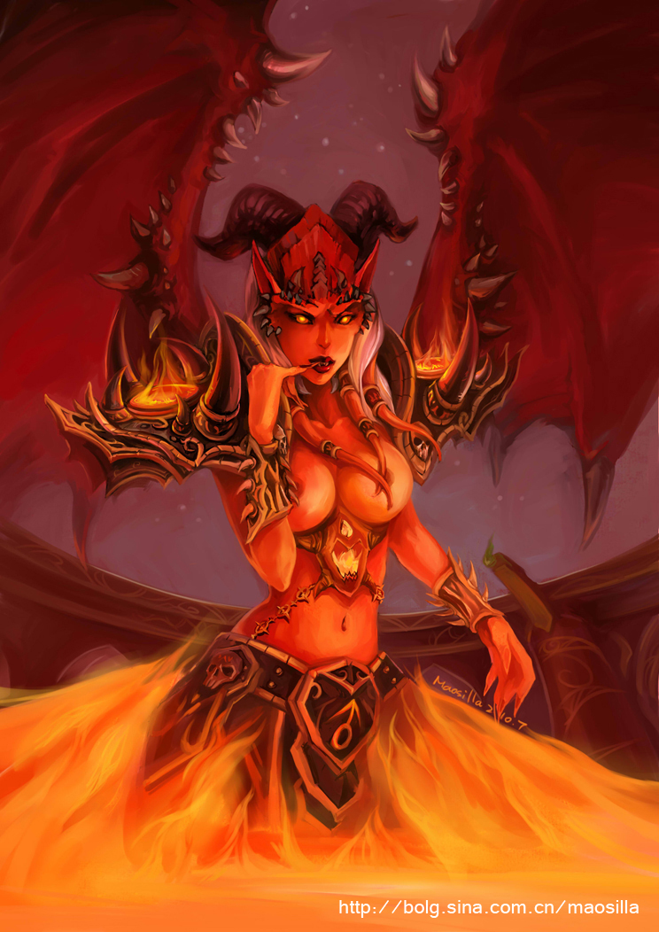 eredar female kil'jaeden rule_63 tagme world_of_warcraft