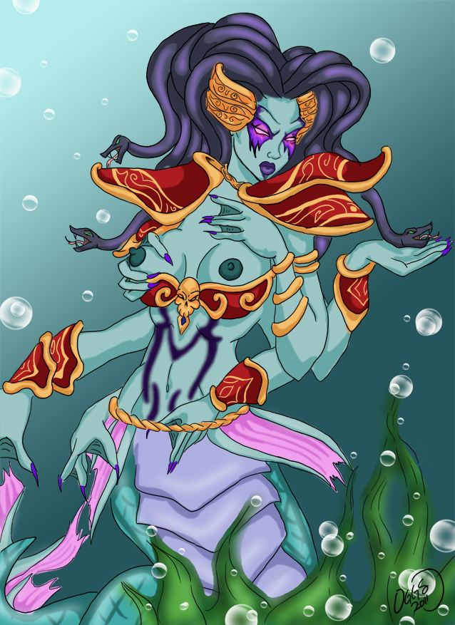 female lady_vashj naga tagme world_of_warcraft