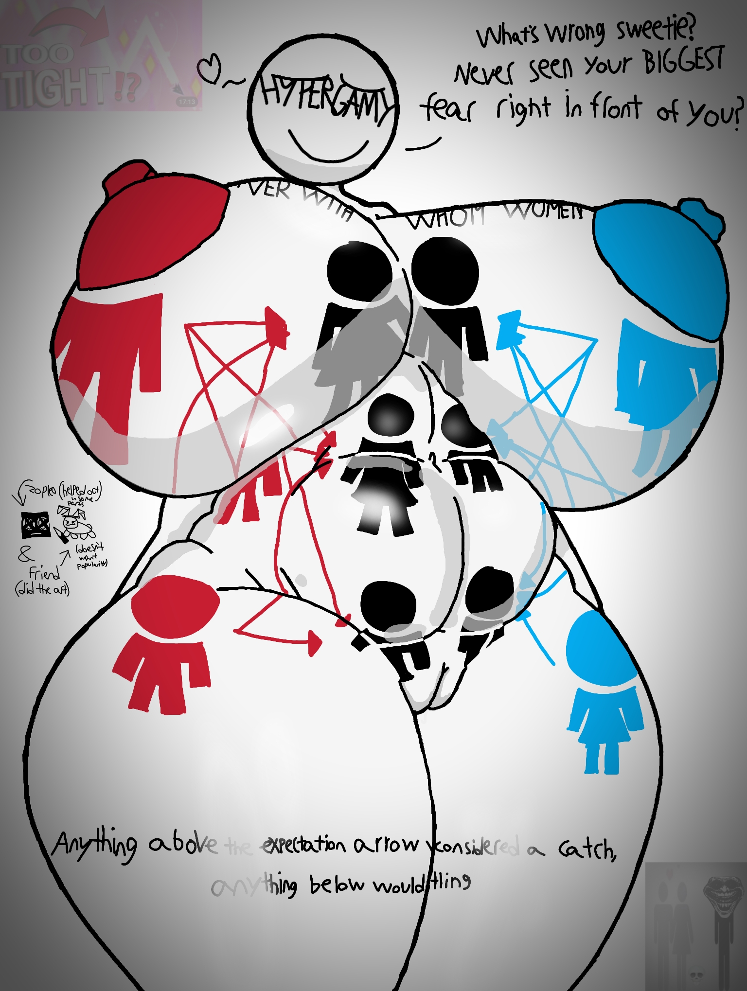 1girls, 2d, areola, areolae, artist self-insert, artist signature, big areola, big ass, big boobs, big breasts, big nipples, big thighs, completely nude, completely nude female, female focus, female only, halloween, highres, hourglass figure, hypergamy, joke, joke art, leaking pussy, lustful gaze, massive areolae, massive ass, massive boobs, massive breasts, massive tits, meme, meme in the background, meme reference, no eyes, pictogram, pussy, pussy juice drip, satire, scary, shitpost, simple background, smile, spooky, stupid, teasing, unknown artist, voluptuous, what, white background, white body