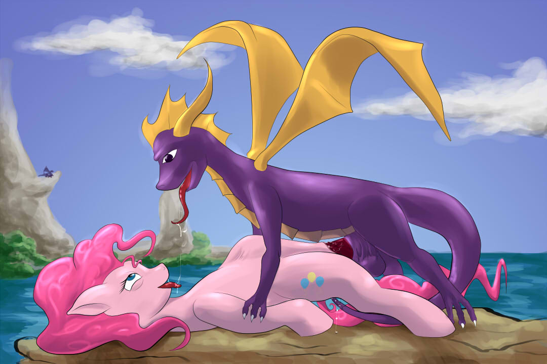 crossover fluffins friendship_is_magic my_little_pony pink_hair pinkie_pie_(mlp) smooth_skin spyro_the_dragon