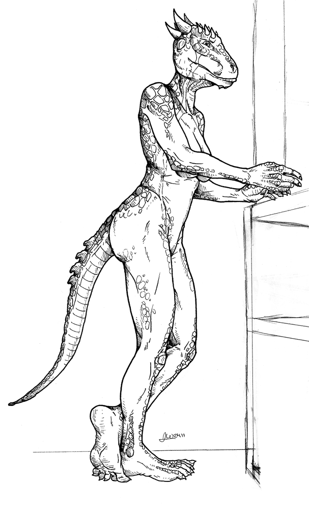 anthro argonian female jamesthedoc keerava skyrim the_elder_scrolls