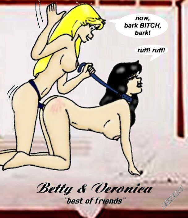 archie_comics betty_and_veronica betty_cooper breasts dildo female human multiple_females multiple_girls sex sex_toy strap-on veronica_lodge yuri