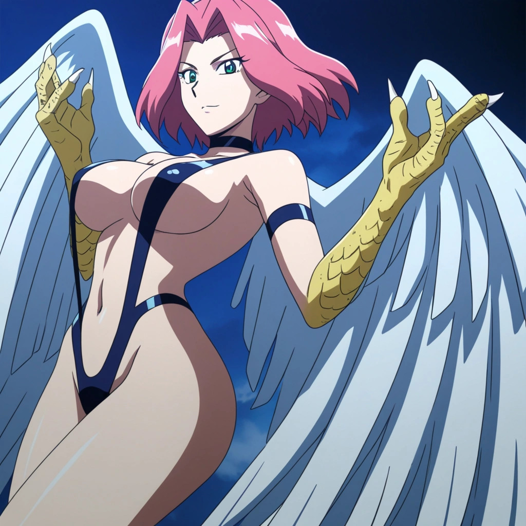 ai_generated cartoon harpie_lady harpy harpy_girl yu-gi-oh!