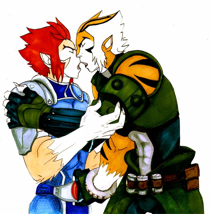 lion-o male multiple_males tagme thundercats thundercats_2011 tygra yaoi