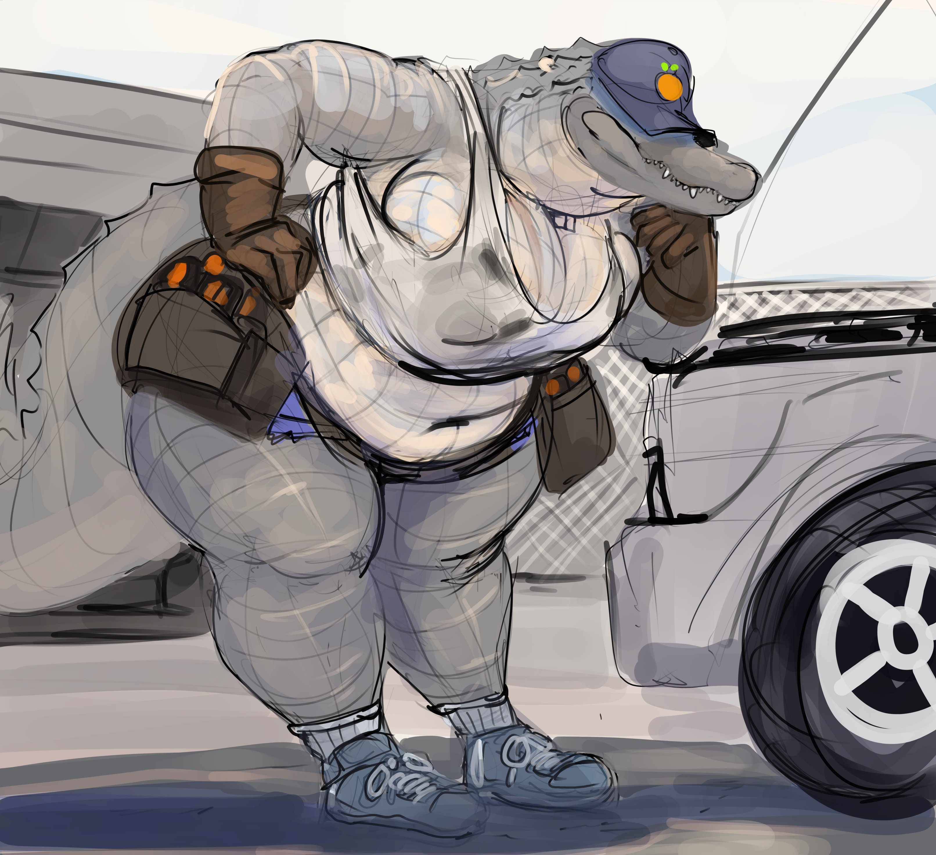 alligator, anthro, big breasts, breasts, crocodile, doctordj, female, huge breasts, voluptuous, voluptuous female