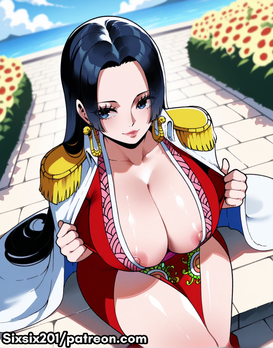 ai_generated boa boa_hancock breasts clothing female female_only one_piece sixsix201