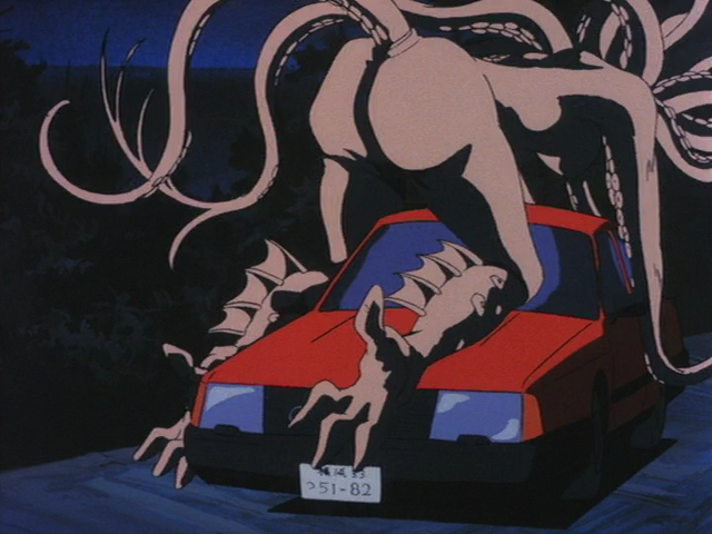 1987 80s anime_screencap ass car demon_girl devilman devilman:_the_birth huge_ass monster_girl ova screencap screenshot tentacle