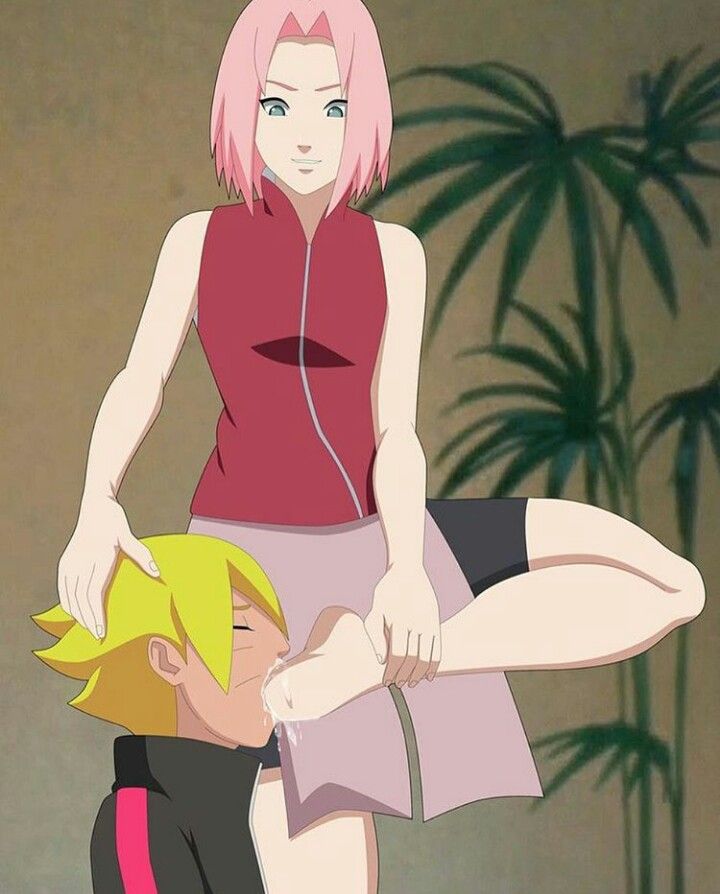 boruto: naruto next generations, female, foot fetish, foot worship, naruto, naruto (series), naruto shippuden, sakura haruno, uzumaki boruto