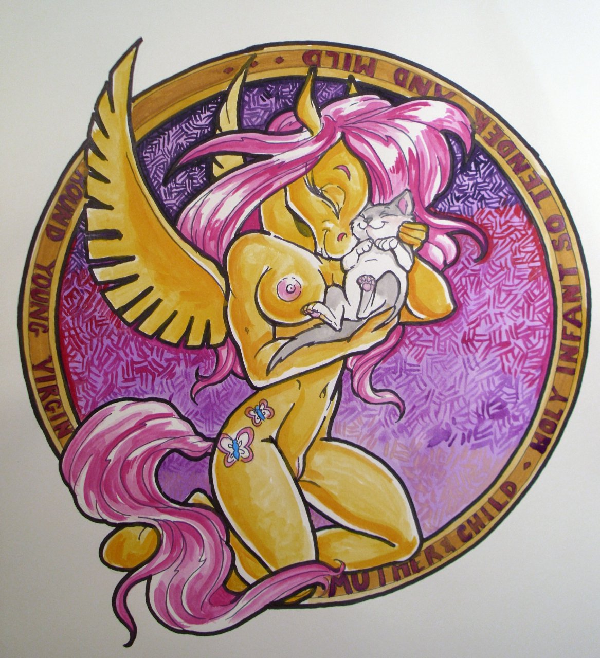 anthro fluttershy_(mlp) friendship_is_magic my_little_pony smooth_skin tagme vicky_wyman