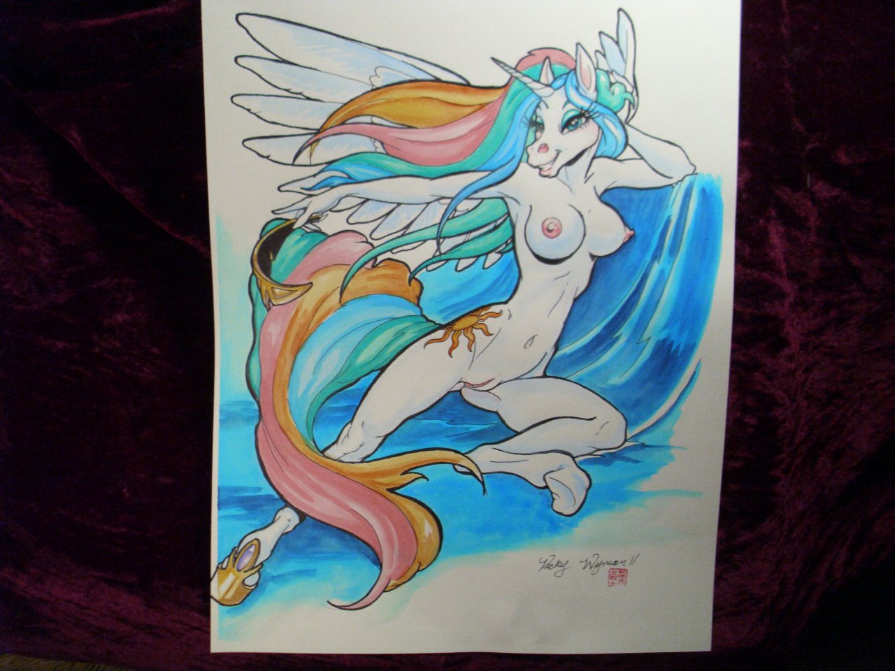 friendship_is_magic my_little_pony princess_celestia_(mlp) smooth_skin tagme vicky_wyman