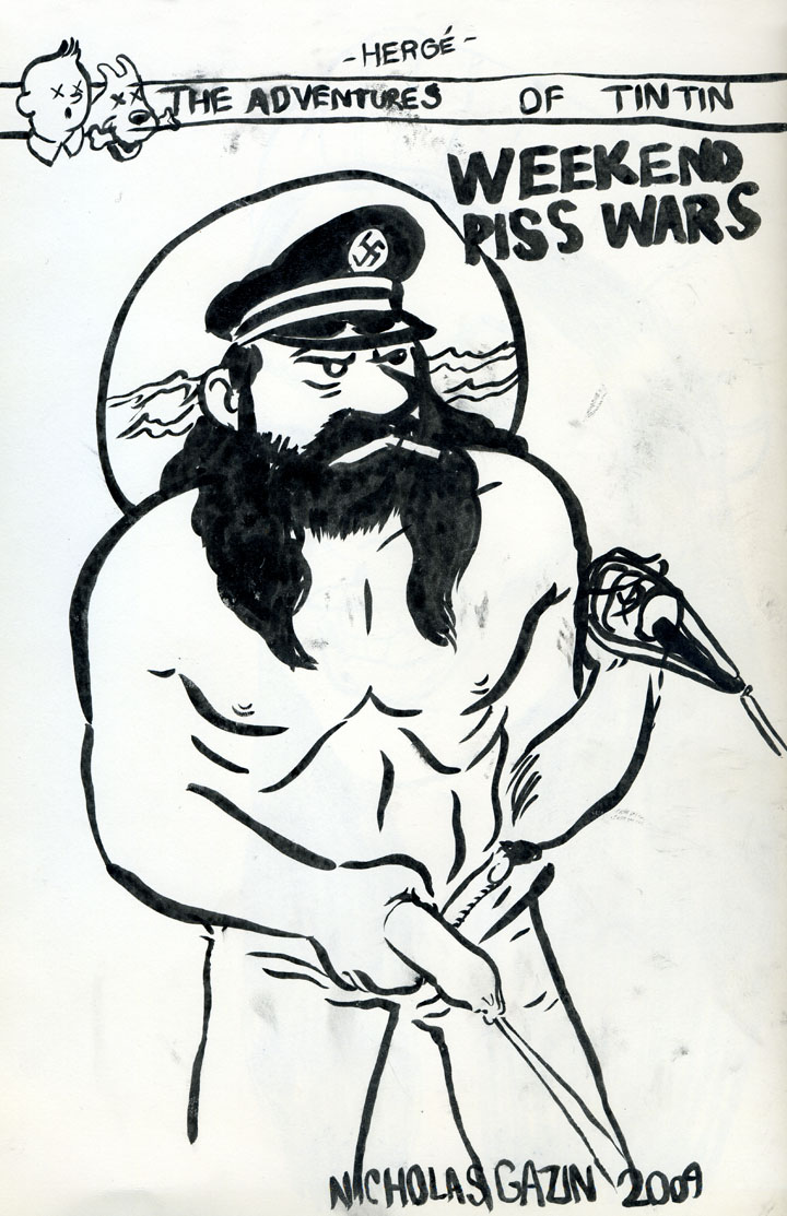 captain_haddock headgear headgear_only male male_focus male_only muscular muscular_male nazi nazi_uniform peeing pissing solo solo_focus solo_male tagme the_adventures_of_tintin urinating urinating_male urination urine urine_stream