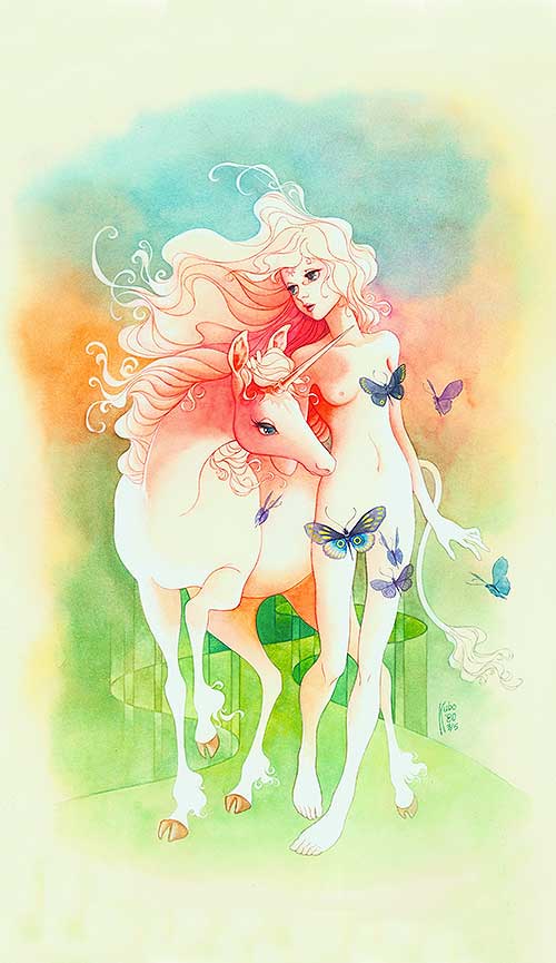 amalthea_(tlu) breasts horn lady_amalthea tagme tail the_last_unicorn unicorn