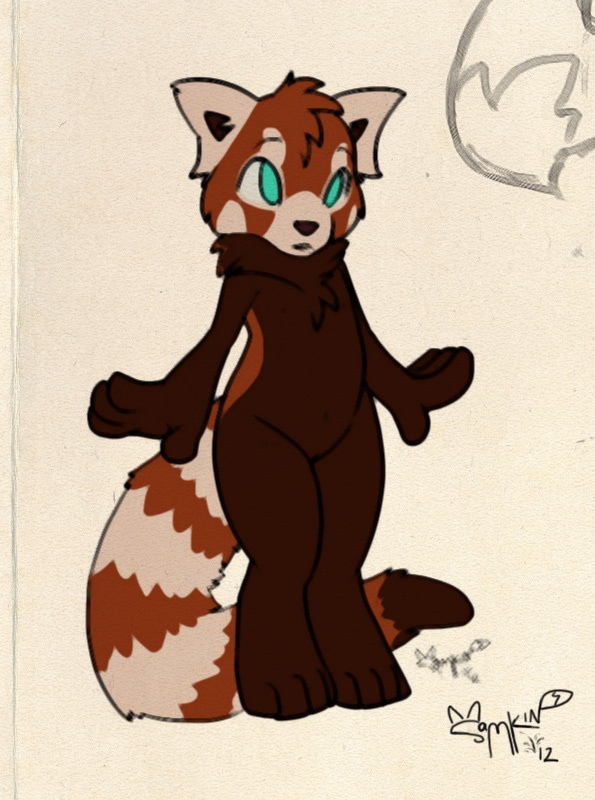 amanda chibi female nude red_panda samkin sketch