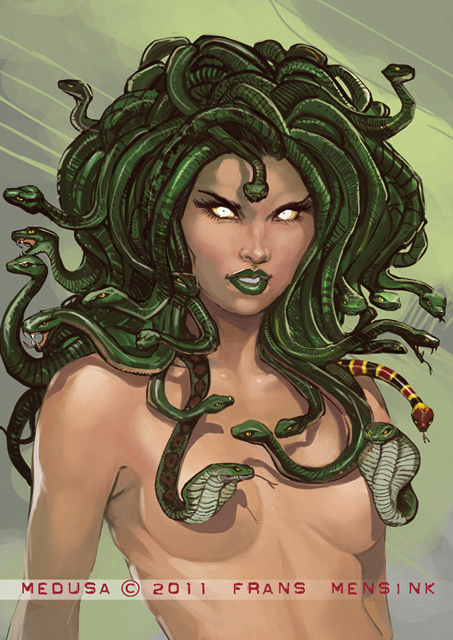 2011 frans_mensink greek_mythology medusa mythology straight_hair tagme