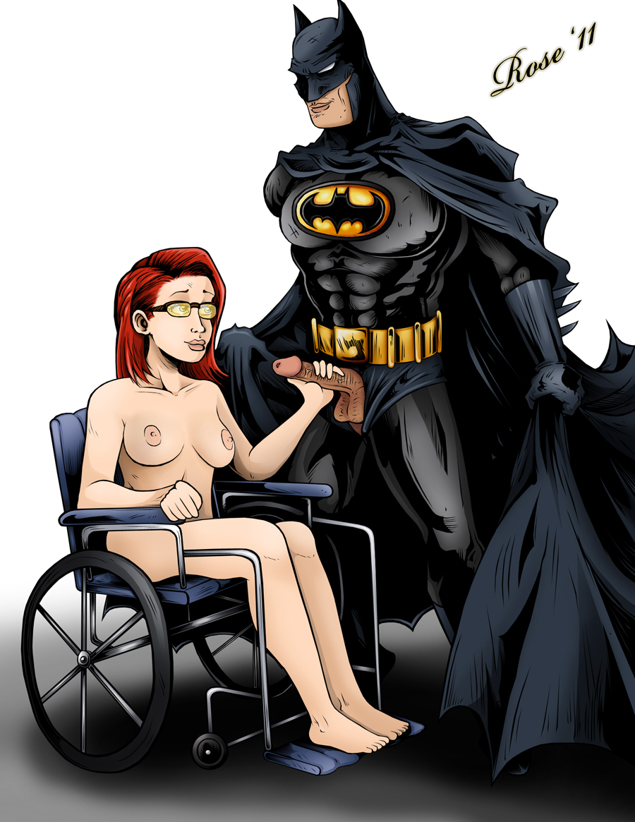 barbara_gordon batman batman_(series) bruce_wayne dc dc_comics female human imminent_oral male oracle rosenrot straight