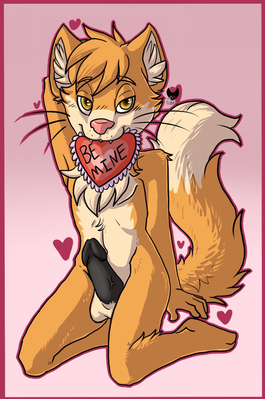 cute foxcat furry gay holidays icefire imeow male no_humans valentine's_day