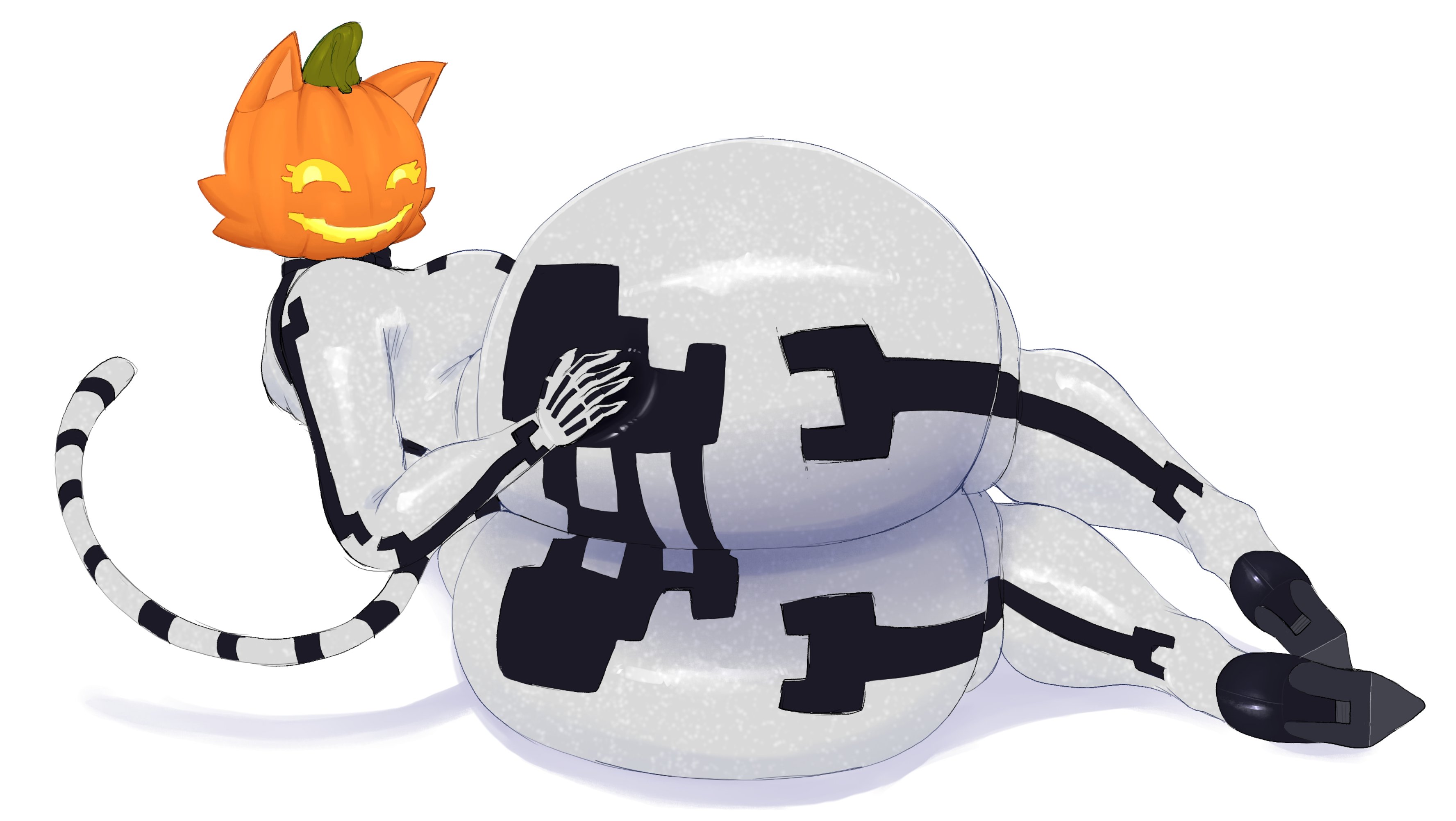 1girl, 1girls, 2026, 2d, 2d (artwork), 2d art, 2d artwork, ass, ass bigger than head, ass crack, ass focus, big ass, big butt, bodysuit, bottom heavy, bottom heavy female, butt, butt crack, butt focus, buttocks, cat ears, cat girl, cat tail, catgirl, digital art, digital drawing, digital drawing (artwork), digital media, digital media (artwork), fat ass, fat butt, female, female focus, female only, fortnite, fortnite: battle royale, hand on ass, heels, high heels, huge ass, huge butt, large ass, large butt, lofasnofa, presenting, presenting ass, presenting butt, presenting hindquarters, pumpkin, pumpkin head, solo, solo female, solo focus, sugar (fortnite), tagme, tight clothes, tight clothing