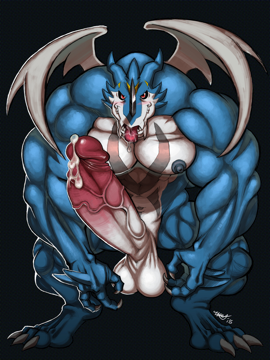 balls big_muscles big_penis digimon erection exveemon hyper hyper_muscles male male_only muscles penis ragnarokdragon solo vein veiny_penis