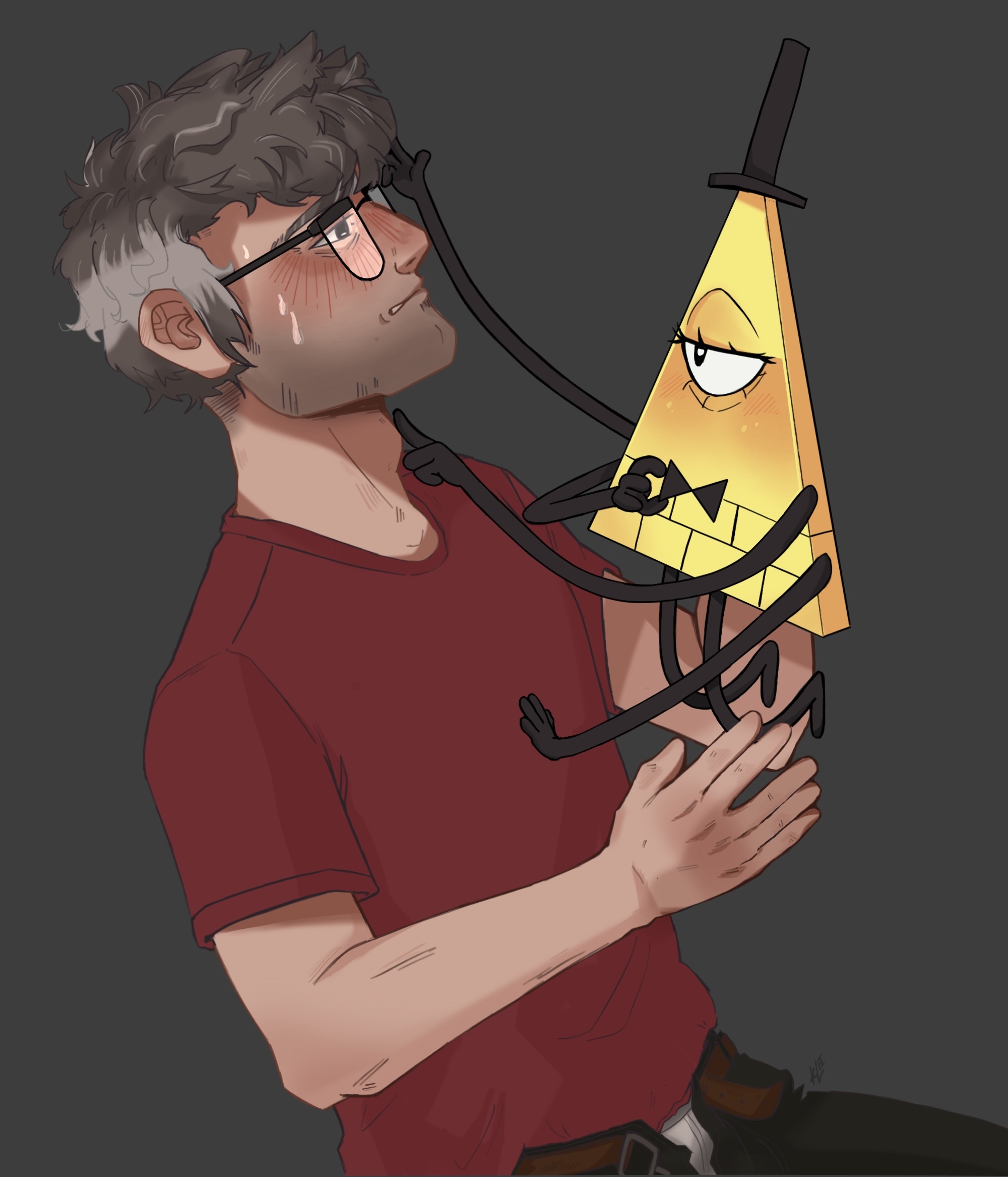 bill cipher, gay, gravity falls, male, stanford pines, tagme
